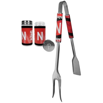 Siskiyou Sports NCAA Nebraska Cornhuskers Unisex 3 in 1 BBQ Tool and Season Shaker, Team Colors, One Size