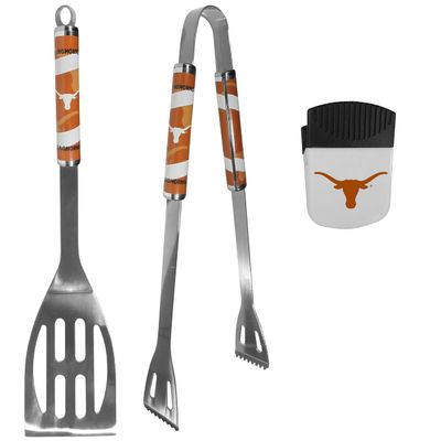 Siskiyou Sports NCAA Texas Longhorns Unisex 2 pc BBQ Set and Chip Clip, Team Colors, One Size