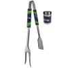 Siskiyou Sports NFL Seattle Seahawks Unisex 3 in 1 BBQ Tool and Salt & Pepper Shaker, Team Colors, One Size view 1