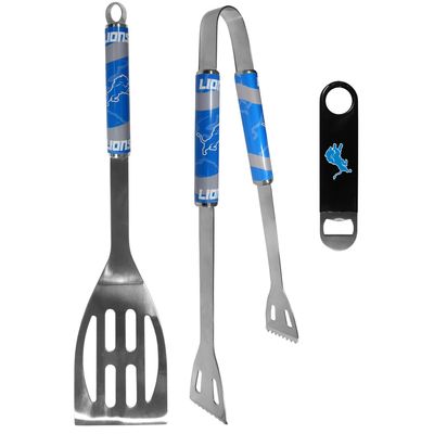 Siskiyou Sports NFL Detroit Lions Unisex 2 pc BBQ Set and Bottle Opener, Team Colors, One Size