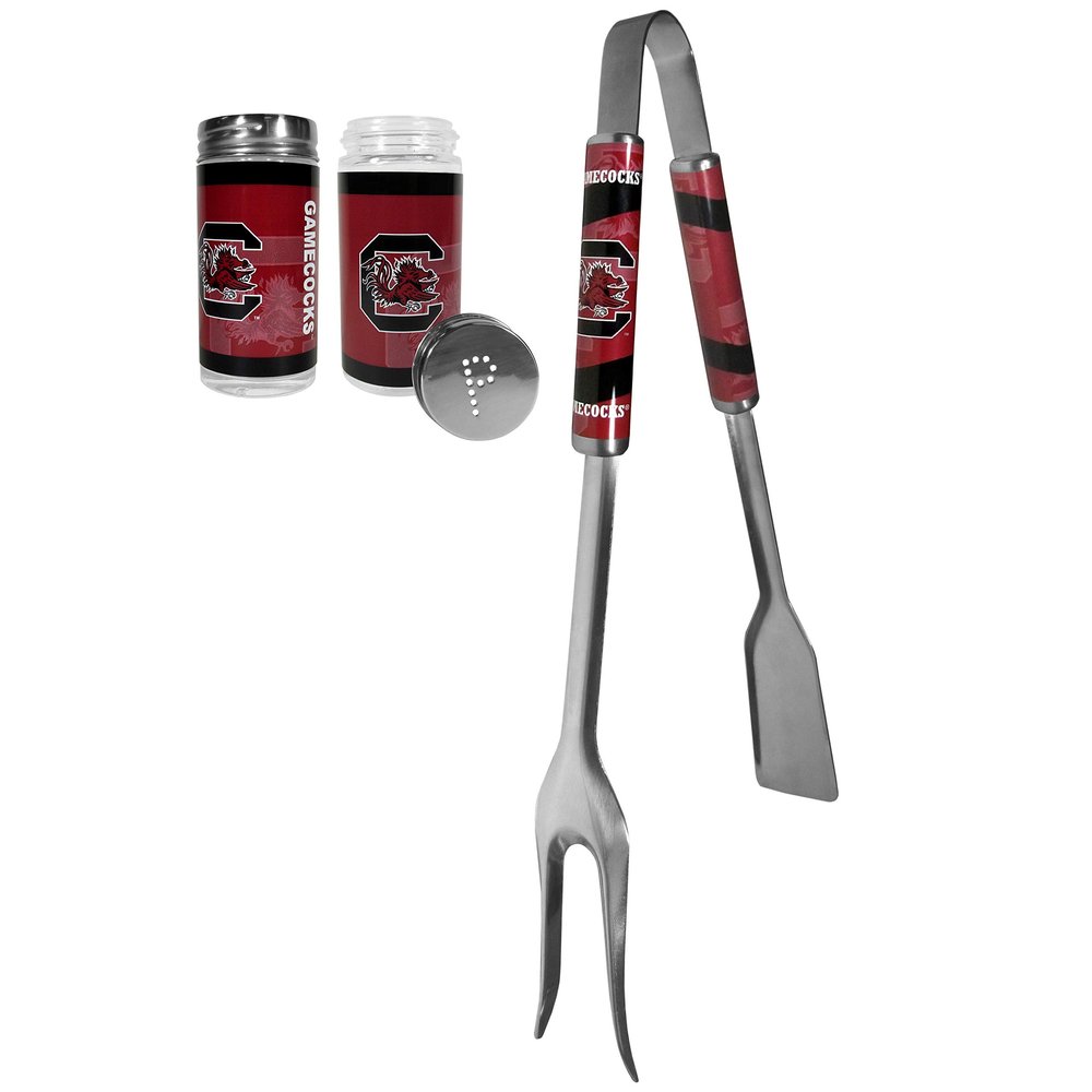 Siskiyou Sports NCAA South Carolina Fighting Gamecocks Unisex 3 in 1 BBQ Tool and Season Shaker, Team Colors, One Size