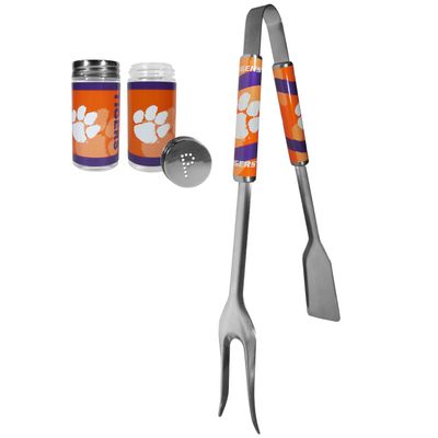 Siskiyou Sports NCAA Clemson Tigers Unisex 3 in 1 BBQ Tool and Season Shaker, Team Colors, One Size