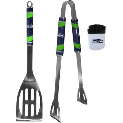 Siskiyou Sports NFL Seattle Seahawks Unisex 2 pc BBQ Set and Chip Clip, Team Colors, One Size