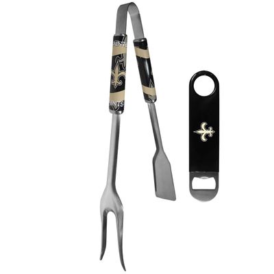 Siskiyou Sports NFL New Orleans Saints Unisex 3 in 1 BBQ Tool and Bottle Opener, Team Colors, One Size