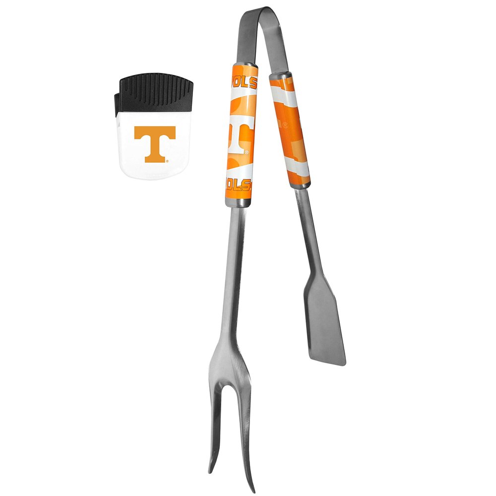 Siskiyou Sports NCAA Tennessee Volunteers Unisex 3 in 1 BBQ Tool and Chip Clip, Team Colors, One Size
