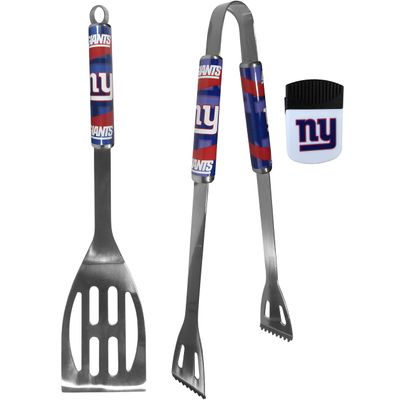 Siskiyou Sports NFL New York Giants Unisex 2 pc BBQ Set and Chip Clip, Team Colors, One Size