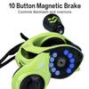 Sougayilang Baitcasting Reels, 8:1 Gear Ratio Fishing Reel with Magnetic Braking System Casting Reel, 9 + 1 Ball Bearings Super Smooth Anti-Corrosion Baitcaster Reel-Right Hand(Green) view 4