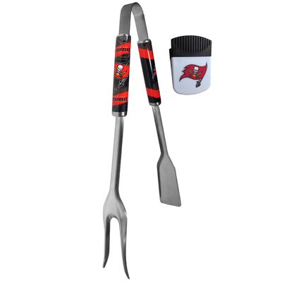 Siskiyou Sports NFL Tampa Bay Buccaneers Unisex 3 in 1 BBQ Tool and Chip Clip, Team Colors, One Size