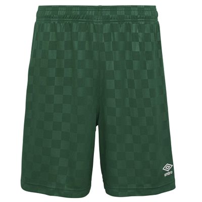 Umbro Checkered Short, Forest Green, Youth XL