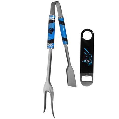 Siskiyou Sports NFL Carolina Panthers Unisex 3 in 1 BBQ Tool and Bottle Opener, Team Colors, One Size