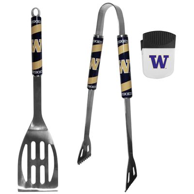 Siskiyou Sports NCAA Washington Huskies Unisex 2 pc BBQ Set and Chip Clip, Team Colors, One Size