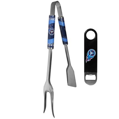 Siskiyou Sports NFL Tennessee Titans Unisex 3 in 1 BBQ Tool and Bottle Opener, Team Colors, One Size