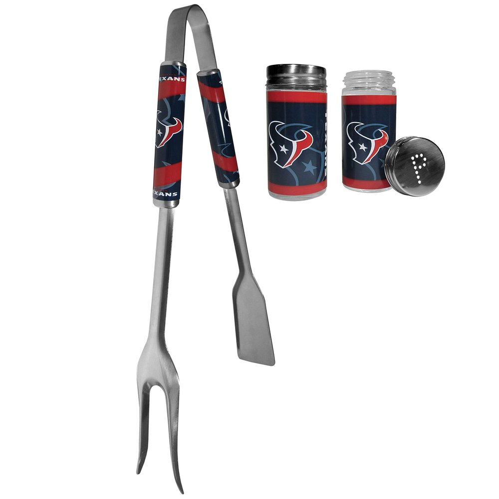 Siskiyou Sports NFL Houston Texans Unisex 3 in 1 BBQ Tool and Season Shaker, Team Colors, One Size