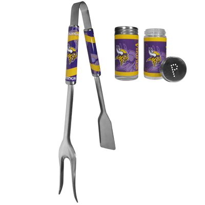 Siskiyou Sports NFL Minnesota Vikings Unisex 3 in 1 BBQ Tool and Season Shaker, Team Colors, One Size