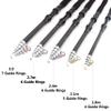 1.8m 2.1m 2.4m 2.7m 3.0m Carbon Fiber Telescopic Fishing Rod surf Rock Spinning Rod Pesca agua Salada Multifunction Travel Pole (Black 2.1 m) view 3