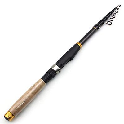 1.8m-3.6m Multifunction Telescopic Fishing Rod Cork Handle Carbon Fiber carp Spinning Rod Portable Travel Pole Fish Tackle (3.6 m)