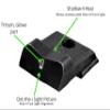 DXT2 Big Dot w/Yellow Front Sight - Tritium Front & Rear Night Sights fits: S&W M&P 9 Shield EZ view 4