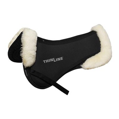 Thinline Trifecta Half Pad with Sheepskin Trim Rolls (Natural, Medium)