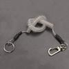 Mini Skater 1Pcs Fishing Coil Lanyard Retractable Plastic Safe Rope Steel Wire Inside Pole Fish Securing Tools for Fishing Pliers, Kayak, Surfing, Boating and Wading (Transparent Color) view 3