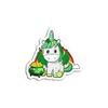 Girls Cute Unicorn Irish for St Patricks Day Kids - Sticker Graphic - Auto, Wall, Laptop, Cell, Truck Sticker for Windows, Cars, Trucks view 1