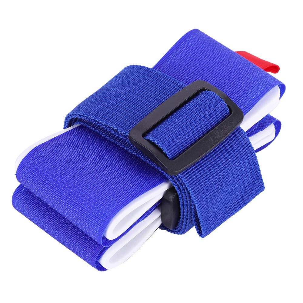 Wide Strap Ski Strap, Ski Shoulder Carrier, Adjustable Buckle for Ski Boards Poles Conveniently(10.00 * 10.00 * 10.00cm-blue)