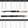 None Branded 1.8m2.1m2.4m2.7m3.0m Multifunction Spinning Rod Carbon Fishing Fish Pole Telescopic Travel Fishing Rod Ultrashort Fishing Tackle (Cork handle1.8 m) view 4