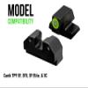 XS SIGHTS R3D Tritium Night Sight Green for Canik TP9 SF, SFX, SF Elite, & SC (Will Not fit The SFX Rival Series or Mete Series), Front and Rear Glow in The Dark Tritium for Tactical Applications view 2