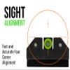 XS SIGHTS R3D Tritium Night Sight Green for Canik TP9 SF, SFX, SF Elite, & SC (Will Not fit The SFX Rival Series or Mete Series), Front and Rear Glow in The Dark Tritium for Tactical Applications view 3
