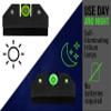 XS SIGHTS R3D Tritium Night Sight Green for Canik TP9 SF, SFX, SF Elite, & SC (Will Not fit The SFX Rival Series or Mete Series), Front and Rear Glow in The Dark Tritium for Tactical Applications view 4