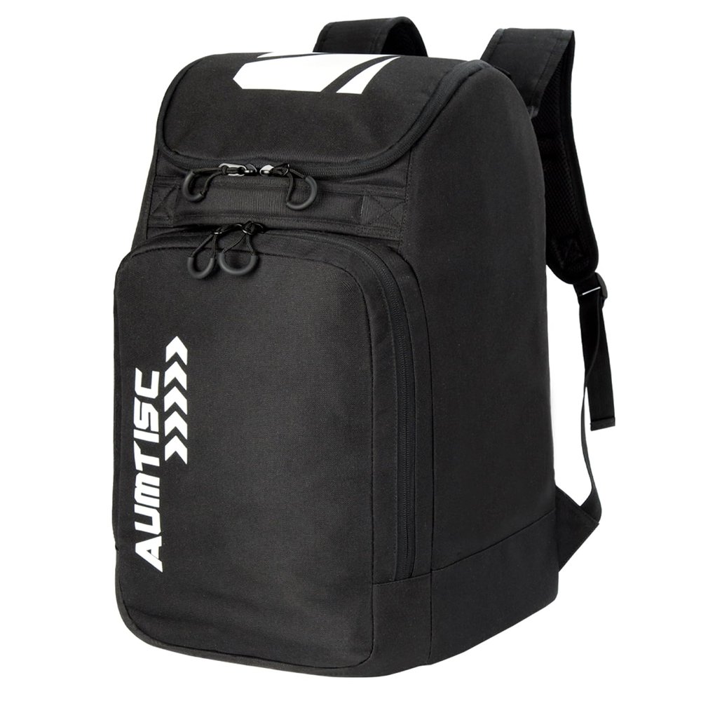 AUMTISC Ski Boot Bag, Ski Boot Backpack Travel, Snowboard Boots and Helmet Bags for Skiing, Snowboarding boot backpack for Flying Air Gloves Jacket Goggles