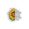 Christ Sunflower Blunt Because God Rolled Me That Way Premium - Sticker Graphic - Auto, Wall, Laptop, Cell, Truck Sticker for Windows, Cars, Trucks view 1