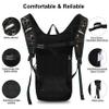Mothybot Hydration Backpack Pack, Water Backpack 20L Capacities Included 2L Hydration Bladder, Festival Essential - Rave Hydration Pack Hydropack Hydro for Hiking, Running, Biking, Festival Gear view 2