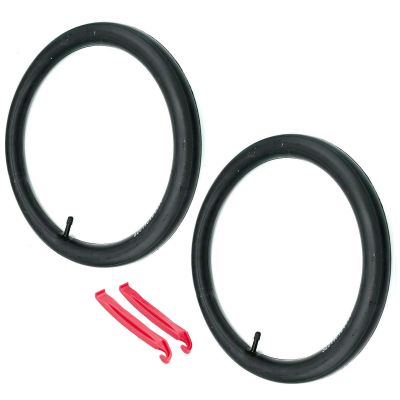 16" Inner Tube 16x1.75/2.125 Schrader Auto Valve 16x1.75, 1.85, 1.90, 1.95, 2.0, 2.10, 2.125 for Kids Bicycle Tricycle Bike BMX Youth - Red Tire Pry Lever Tools Included