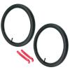 16" Inner Tube 16x1.75/2.125 Schrader Auto Valve 16x1.75, 1.85, 1.90, 1.95, 2.0, 2.10, 2.125 for Kids Bicycle Tricycle Bike BMX Youth - Red Tire Pry Lever Tools Included view 1