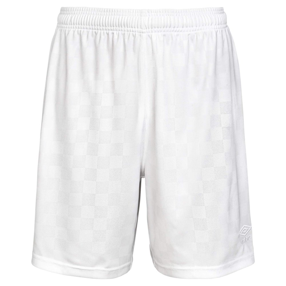 Umbro Checkered Short, White, Men's Small