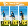 ASENVER Golf Swing Impact Trainer Bag Golf Power Smash Bag (Yellow- Target Pattern) view 3