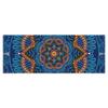 5Mm Lotus Pattern Suede TPE Yoga Mat Mat Anti-Slip Slimming Exercise Fitness Gymnastics Mat Fitness Fitness Mat Fitness Pilates Blue view 3