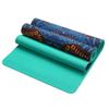 5Mm Lotus Pattern Suede TPE Yoga Mat Mat Anti-Slip Slimming Exercise Fitness Gymnastics Mat Fitness Fitness Mat Fitness Pilates Blue view 4