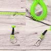 Mini Skater 1Pcs Fishing Coil Lanyard Retractable Plastic Safe Rope Steel Wire Inside Pole Fish Securing Tools for Fishing Pliers, Kayak, Surfing, Boating and Wading (Green) view 3
