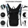 Mothybot Hydration Backpack Pack, Water Backpack 20L Capacities Included 2L Hydration Bladder, Festival Essential - Rave Hydration Pack Hydropack Hydro for Hiking, Running, Biking, Festival Gear view 2