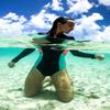 AXESEA Women's Wetsuit One Piece Shorty Wetsuit Eco Friendly Thermal Long Sleeve Front Zipper Diving Suit view 4