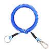 Mini Skater 1Pcs Fishing Coil Lanyard Retractable Plastic Safe Rope Steel Wire Inside Pole Fish Securing Tools for Fishing Pliers, Kayak, Surfing, Boating and Wading (Blue) view 1