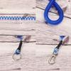 Mini Skater 1Pcs Fishing Coil Lanyard Retractable Plastic Safe Rope Steel Wire Inside Pole Fish Securing Tools for Fishing Pliers, Kayak, Surfing, Boating and Wading (Blue) view 3