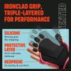 MAVA Open Gym Gloves for Men & Women; Padded Weight Lifting Gloves with Wrist Support for Comfort, Protection; Strong-Grip Fingerless Design for Men & Women; Anti-Sweat Gym Accessories view 4