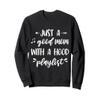 Just a good mom with a hood playlist Sweatshirt view 1