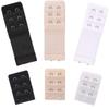 Akstore 6 Pieces Women's Soft Comfortable Elastic Bra Extenders Bra Extension Strap 2 Hook 3 Row Lady's Bra Extender Bra Band (Multicolors+NoElastic) view 1