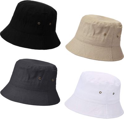 4 Pieces Bucket Hat Sun Packable Travel Beach Fishing Hat for Men Women(Large)