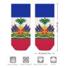 Ankle Low Cut No Show Socks Haitian Flag Colorful Funny Crazy Casual Athletic Short Trail Socks Black Trendy Gift for Mens Boys view 2