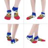 Ankle Low Cut No Show Socks Haitian Flag Colorful Funny Crazy Casual Athletic Short Trail Socks Black Trendy Gift for Mens Boys view 3