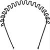 ACCESSHER Light Weighted Trendy Black Colour Metallic Zig Zag Hair Band/Head Band/Hair Accessories With Tight Grips For Women Pack Of 1 view 1